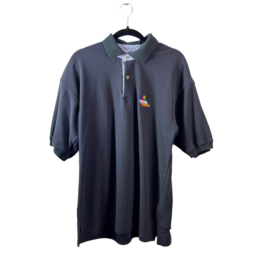 Vintage Miro Cancun Mexico Polo Shirt 90s Mens XL Preppy Resortwear
